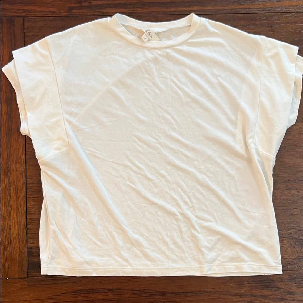 Elan Cream Relaxed Fit T-Shirt
